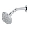 Regadera cromo 4″ plato redondo, con brazo, Foset cod: 49575