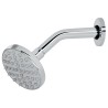 Regadera cromo 4″ plato redondo, con brazo, Foset cod: 49575