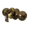 Cerradura tipo esfera, tubular, baño, antiguo, Hermex